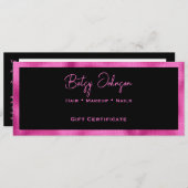 Geschenkgutschein für Schwarze & Imitate - Hot-Pin Einladung (Vorne/Hinten)