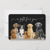 Geschenkgutschein für Schwarzen Hund Boarding (Vorderseite)