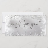 Geschenkgutschein für Silberschnee-Pine (Vorderseite)