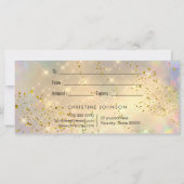 Geschenkgutschein für simulierten Glitzer (Rückseite)