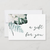 Geschenkgutschein für smaragdgrüne Blume (Vorderseite)