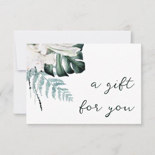 Geschenkgutschein für smaragdgrüne Blume (Vorderseite)