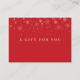 Geschenkgutschein für Snowflakes für den Urlaub Rabattkarte