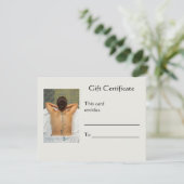 Geschenkgutschein für Steinmassage (Stehend Vorderseite)