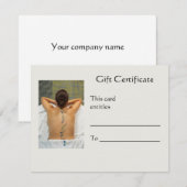 Geschenkgutschein für Steinmassage (Vorne/Hinten)