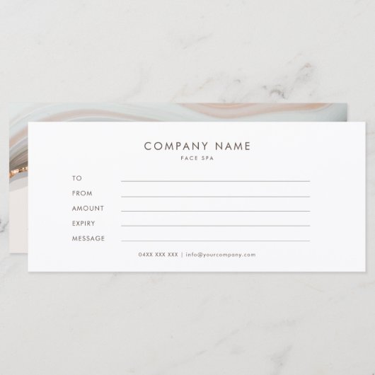 Geschenkgutschein für Stone Marble Agate (Vorne/Hinten)