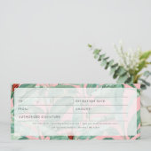 Geschenkgutschein für tropische Firmenlogos (Stehend Vorderseite)