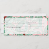 Geschenkgutschein für tropische Firmenlogos (Vorderseite)