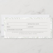 Geschenkgutschein für tropische Firmenlogos (Vorderseite)