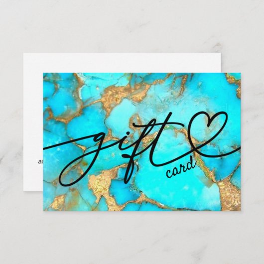 Geschenkgutschein für Türkis (Vorne/Hinten)