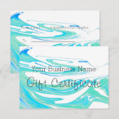 Geschenkgutschein für Türkis-Blaues Meer (Vorne/Hinten)