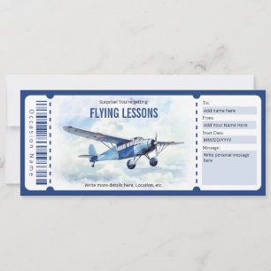 Geschenkgutschein für überraschende Flying Lessons Einladung