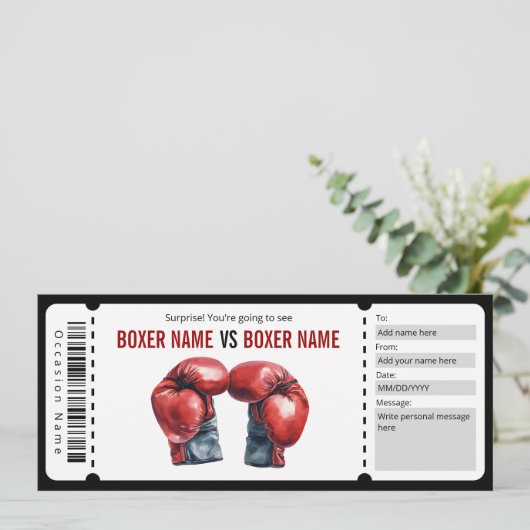 Geschenkgutschein für überraschende Zusammenstellu Einladung (Stehend Vorderseite)