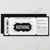 Geschenkgutschein für Überraschungen Einladung (Vorne/Hinten)