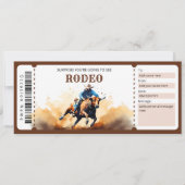 Geschenkgutschein für Überraschungsbull-Rodeo Einladung (Vorderseite)