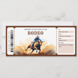 Geschenkgutschein für Überraschungsbull-Rodeo Einladung
