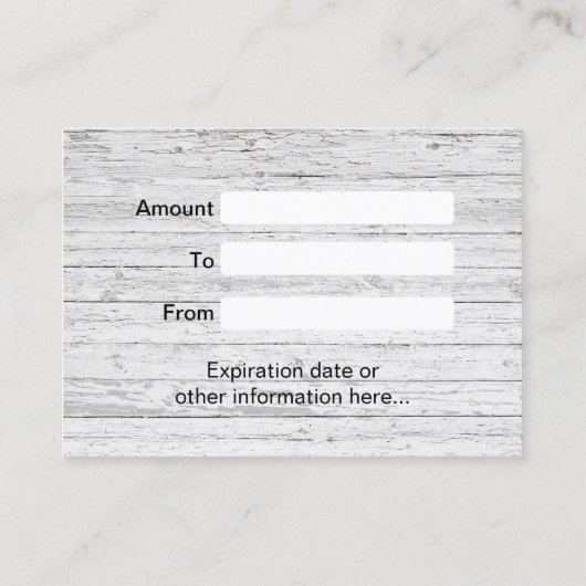 Geschenkgutschein für Vintage Haartrappe Rabattkarte (Rückseite)