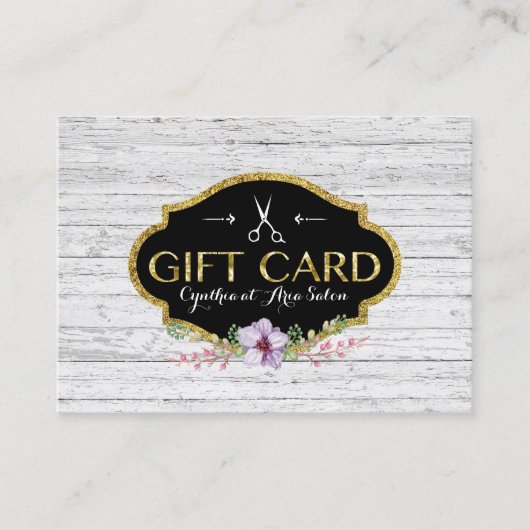 Geschenkgutschein für Vintage Haartrappe Rabattkarte (Vorderseite)