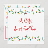 Geschenkgutschein für Weihnachtsbeleuchtung (Vorne/Hinten)