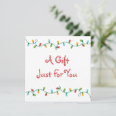 Geschenkgutschein für Weihnachtsbeleuchtung (Stehend Vorderseite)