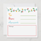 Geschenkgutschein für Weihnachtsbeleuchtung (Rückseite)