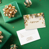 Geschenkgutschein für Weihnachtsfeiertage Mitteilungskarte