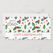 Geschenkgutschein für Weihnachtsgeschenke für Firm (Vorderseite)