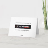 Geschenkgutschein für Weihnachtskarten Feiertagskarte (Rückseite)