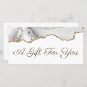 Geschenkgutschein für Weißgrau (Vorne/Hinten)