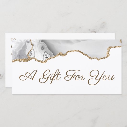 Geschenkgutschein für Weißgrau (Vorne/Hinten)
