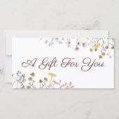 Geschenkgutschein für Wildblumen (Vorderseite)