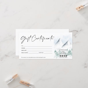 Geschenkgutschein für Winterkiefern