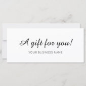 Geschenkgutschein Geschäft Kundenbindungskarte (Vorderseite)