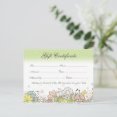 Geschenkgutschein Geschäft Postkarte (Stehend Vorderseite)