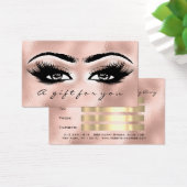 Geschenkgutschein Glas Blush Lash Extension Makeup (Schreibtisch)