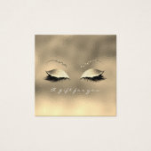 Geschenkgutschein Glas Metallic Gold Lashes Makeup (Vorderseite)