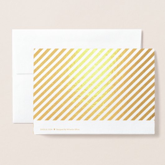 Geschenkgutschein Gold für die Firma für Firmenlog Folienkarte (Rückseite mit Umschlag)