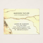 Geschenkgutschein Gold Glitzer Agate (Rückseite)