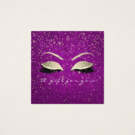 Geschenkgutschein Gold Glitzer Lashes Rosa Makeup