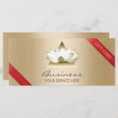 Geschenkgutschein | Gold Lotus Logo Wellness-Cente (Vorne/Hinten)