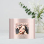 Geschenkgutschein Gold Tropfen Holidays Confetti R Postkarte (Stehend Vorderseite)