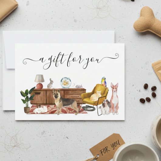 Geschenkgutschein Hunde Katze Sitzplatz