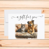 Geschenkgutschein Hunde Katze Sitzplatz