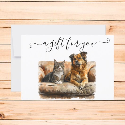 Geschenkgutschein Hunde Katze Sitzplatz