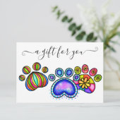 Geschenkgutschein Hundeschlitten Erwachsener Board (Stehend Vorderseite)