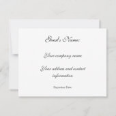 Geschenkgutschein II (Rückseite)