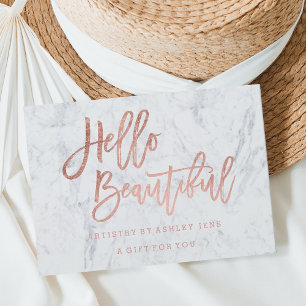 Geschenkgutschein Imitate Chic Rose Gold hallo Mar Einladung