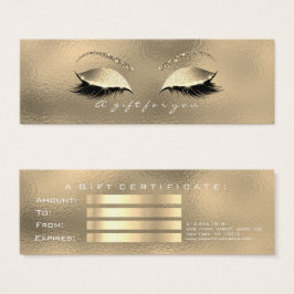 Geschenkgutschein Imitate Gold Lashes Makeup