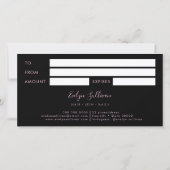 Geschenkgutschein in Rosa (Rückseite)