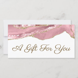 Geschenkgutschein in Rosa